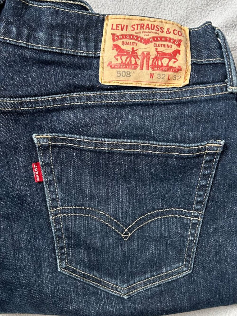 Levi's Blue 508 Taper Jeans 32x32